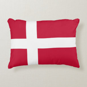 Danmark Flagga danska Patriotic Prydnadskudde