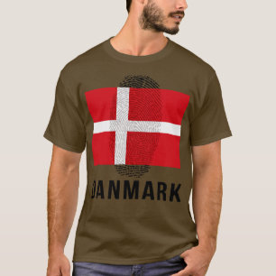 Danmark Flagga DNA T Shirt