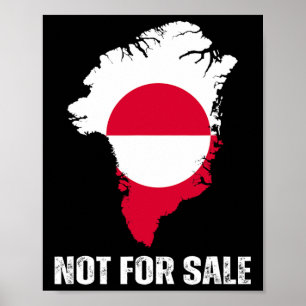 Danmark Flagga Grönland är inte till salu Annex Gr Poster