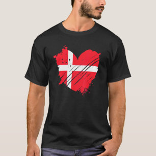 Danmark Flagga I Kärlek Danmark ligger det i mitt  T Shirt