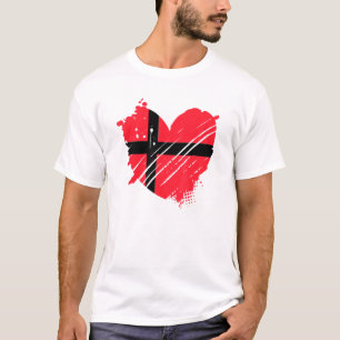 Danmark Flagga I Kärlek Danmark ligger det i mitt  T Shirt