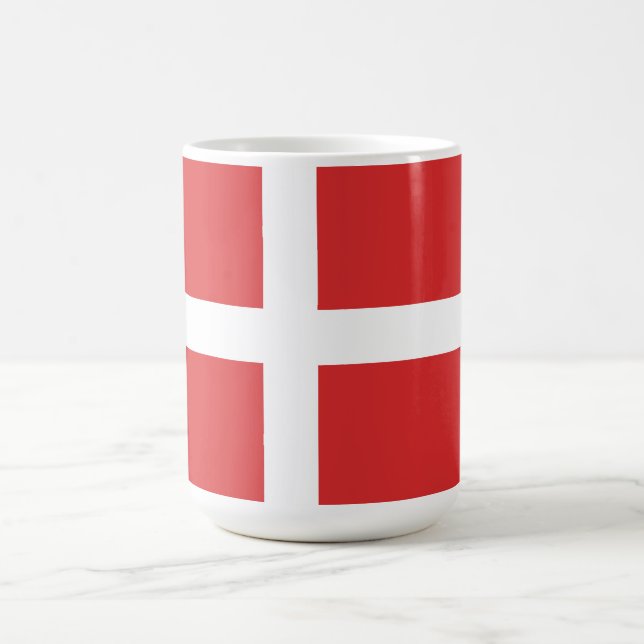 Danmark flagga kaffemugg (Center)