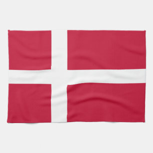 Danmark flagga Kitchen Towels Kökshandduk
