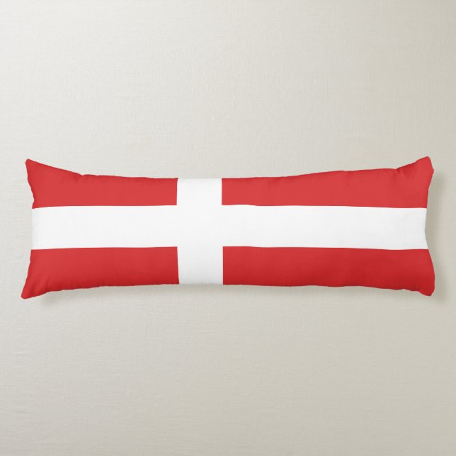 Danmark flagga kroppskudde (Framsidan)