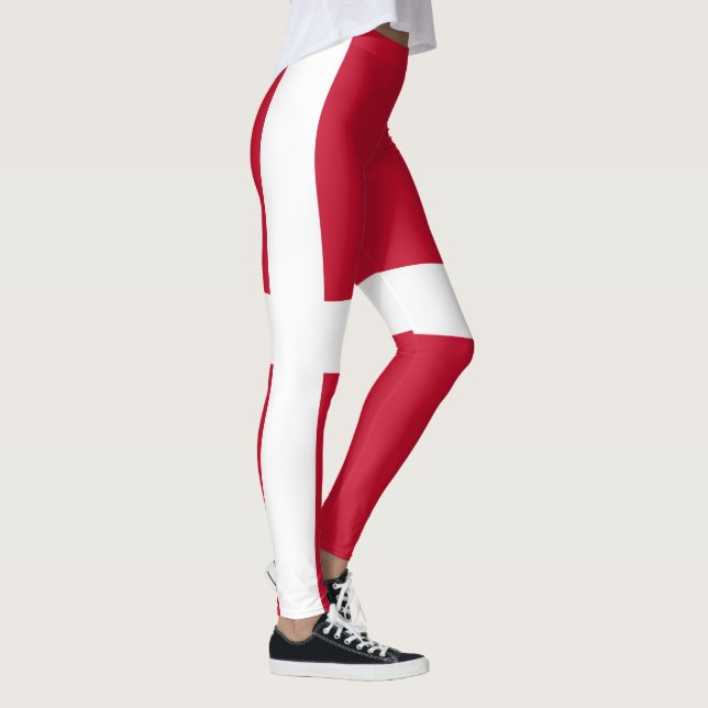 Danmark Flagga Leggings (Höger)
