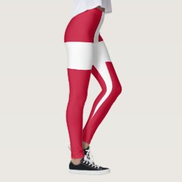 Danmark flagga leggings