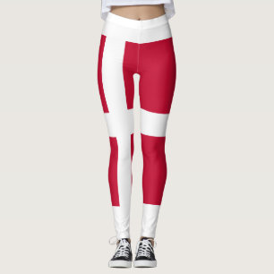 Danmark flagga Leggings