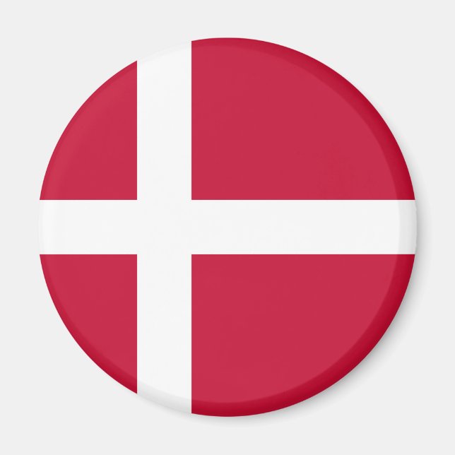 Danmark Flagga Magnet (Framsidan)