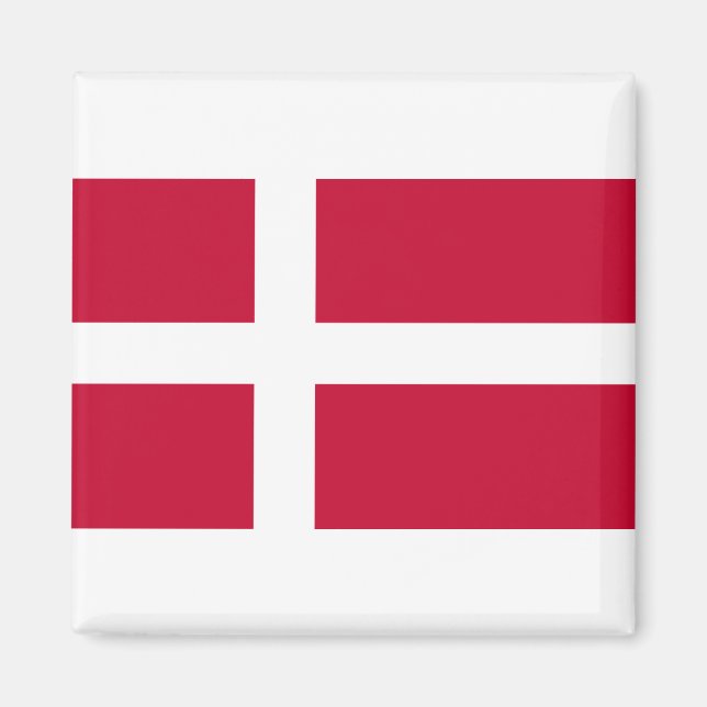 Danmark Flagga Magnet (Framsidan)
