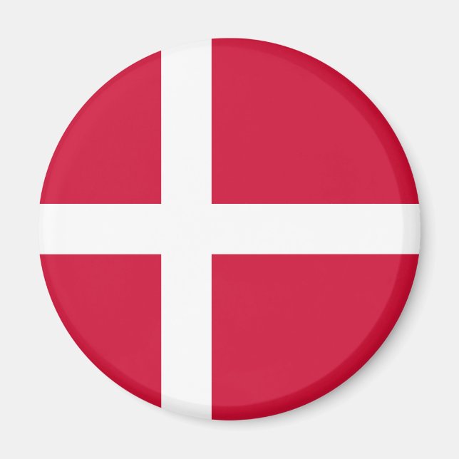 Danmark Flagga Magnet (Framsidan)