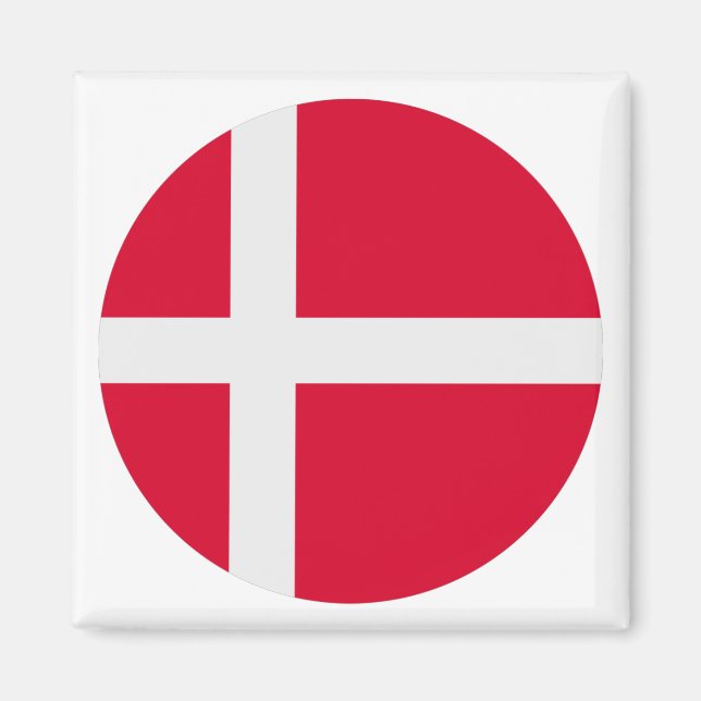 Danmark Flagga Magnet (Framsidan)