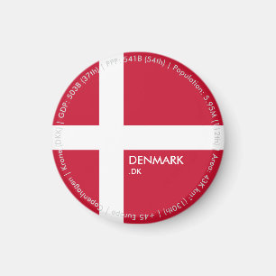 Danmark Flagga Magnet