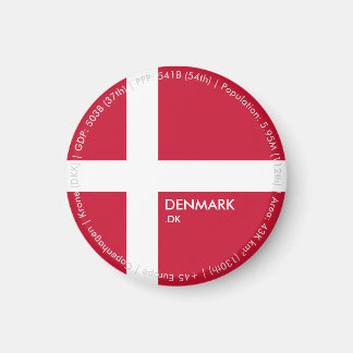 Danmark Flagga Magnet