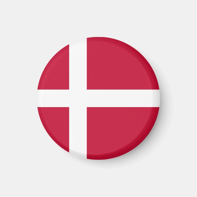 Danmark Flagga Magnet (Framsidan)