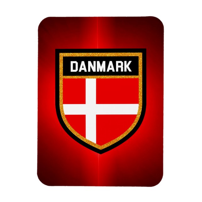 Danmark Flagga Magnet (Vertikal)