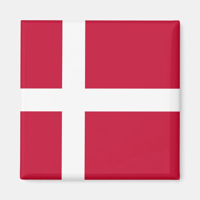 Danmark Flagga Magnet (Framsidan)