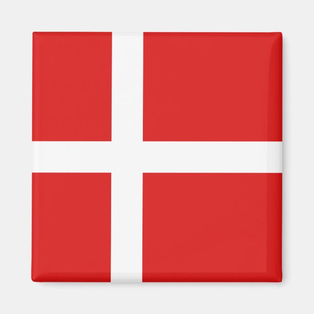 Danmark Flagga Magnet (Framsidan)
