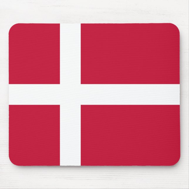 Danmark Flagga Musmatta (Framsidan)
