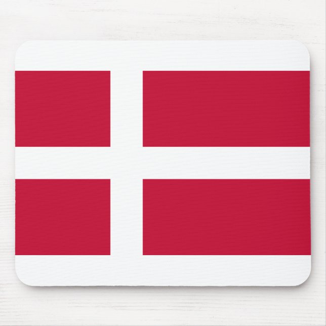 Danmark Flagga Musmatta (Framsidan)