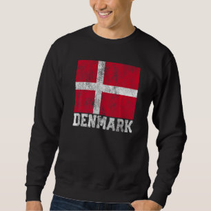 Danmark Flagga National Pride Roots Land Family N Lång Ärmad Tröja
