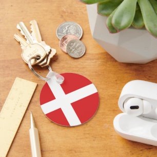Danmark flagga nyckelring