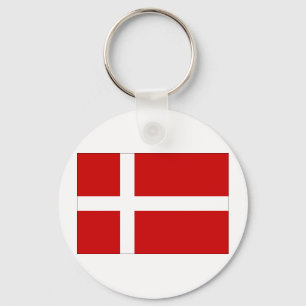 Danmark flagga nyckelring