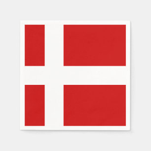 Danmark flagga pappersservett
