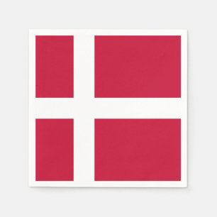 Danmark Flagga Pappersservett