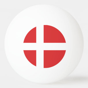 Danmark flagga pingisboll
