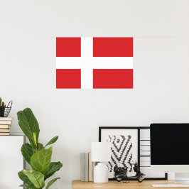 Danmark flagga poster