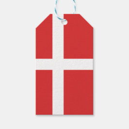 Danmark flagga presentetikett