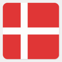 Danmark Flagga Sticker