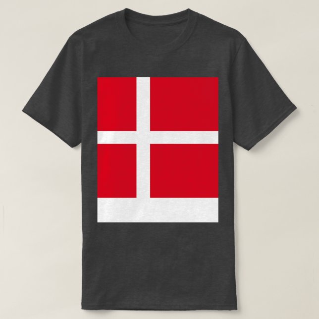 Danmark Flagga T Shirt (Design framsida)
