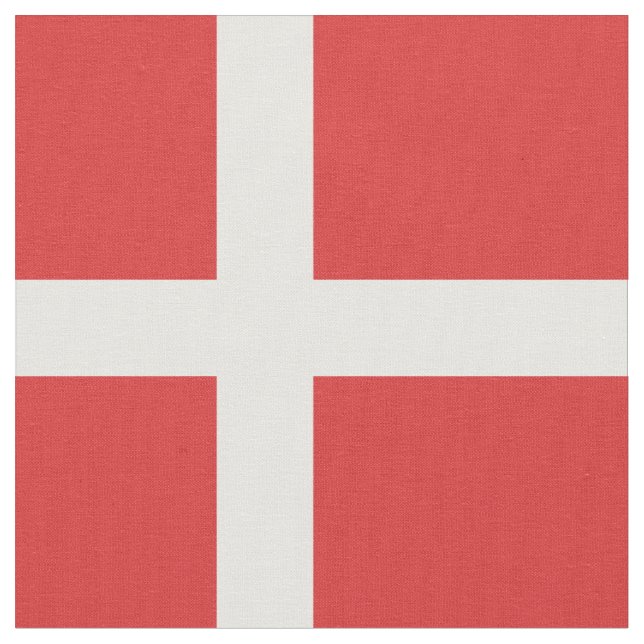 Danmark flagga tyg (Närbild)