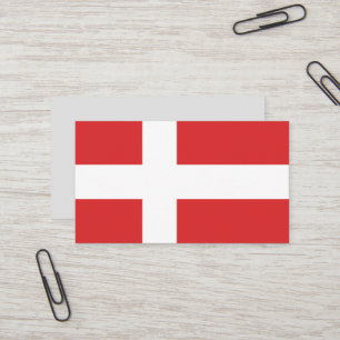 Danmark flagga visitkort
