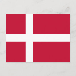 Danmark Flagga Vykort