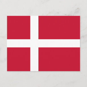 Danmark Flagga Vykort