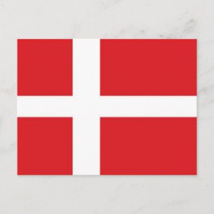 Danmark Flagga Vykort