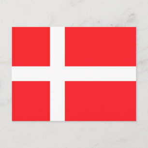 Danmark Flagga Vykort