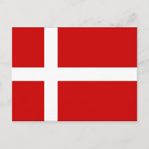 Danmark Flagga Vykort
