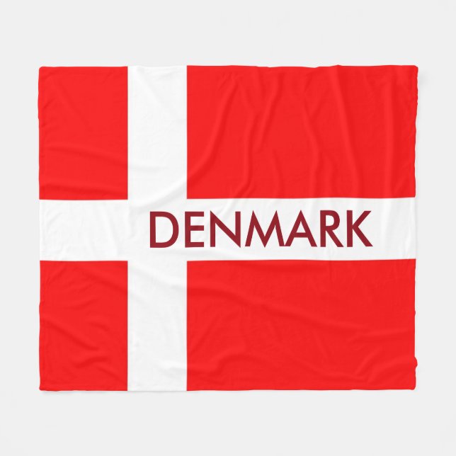 Danmark Fleece Blanket! (Framsidan (Horisontell))