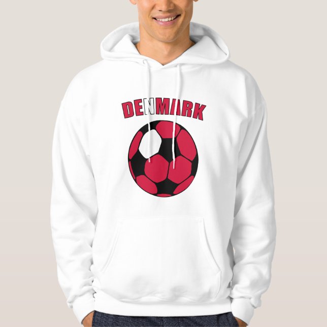 Danmark Footy Hoodie (Framsida)