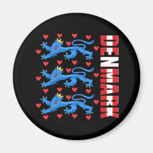 Danmark för Danmark lejonlogotyp kunglig Magnet