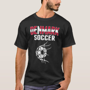 Danmark Fotboll på fotboll S. T Shirt