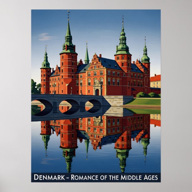 Danmark - Frederiksborg Castle Poster (Framsidan)