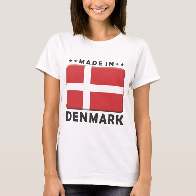 Danmark gjorde tee shirt (Framsida)