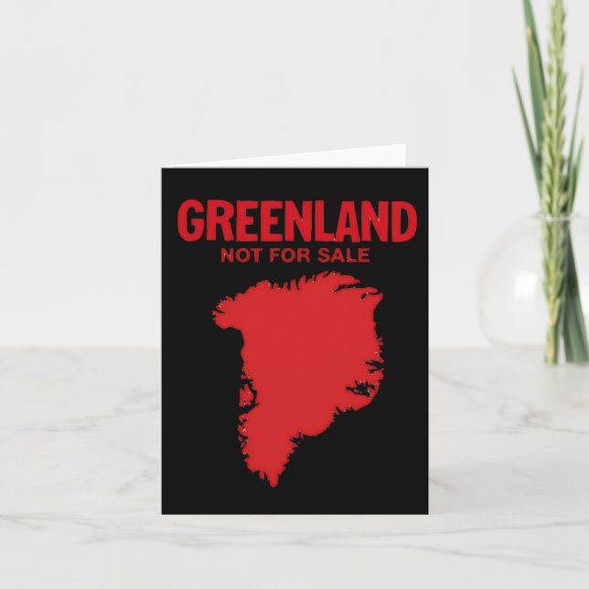 Danmark Grönland är inte till salu - antitrumpförs Kort (Framsida)