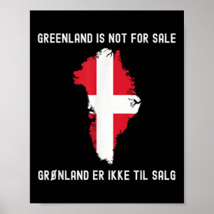 Danmark Grönland ej för försäljningsöversättning D Poster