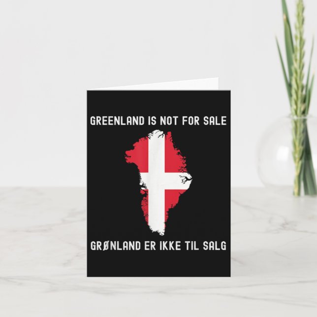 Danmark Grönland Inte Till Salu Översättning Danma Kort (Framsida)