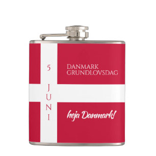 Danmark Grundlovsdag Dansk nationaldag Flagga Fickplunta